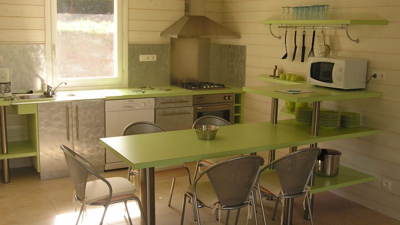 Equipements cuisine gite vert