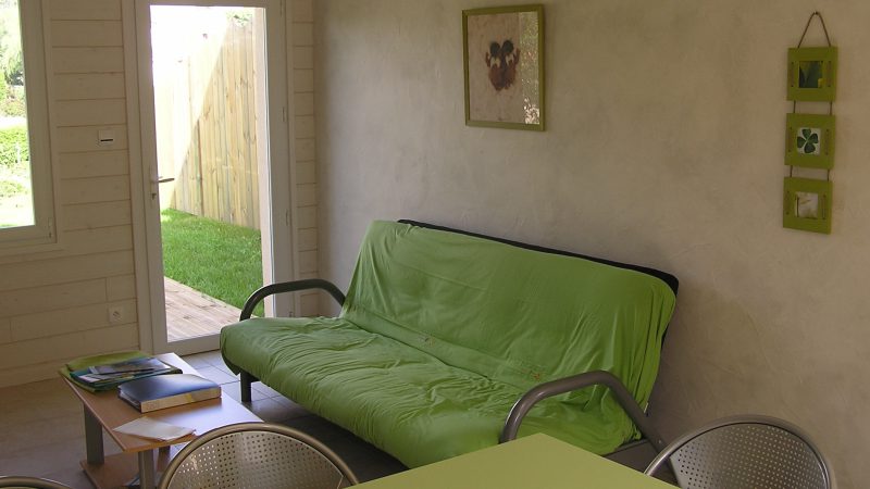 Séjour gite vert
